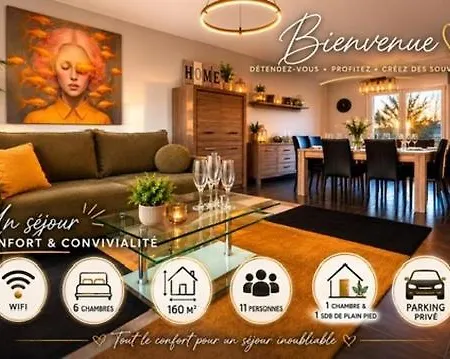 Maison Harmonie Detached House 6 Bedrooms Parking Hébergement de vacances